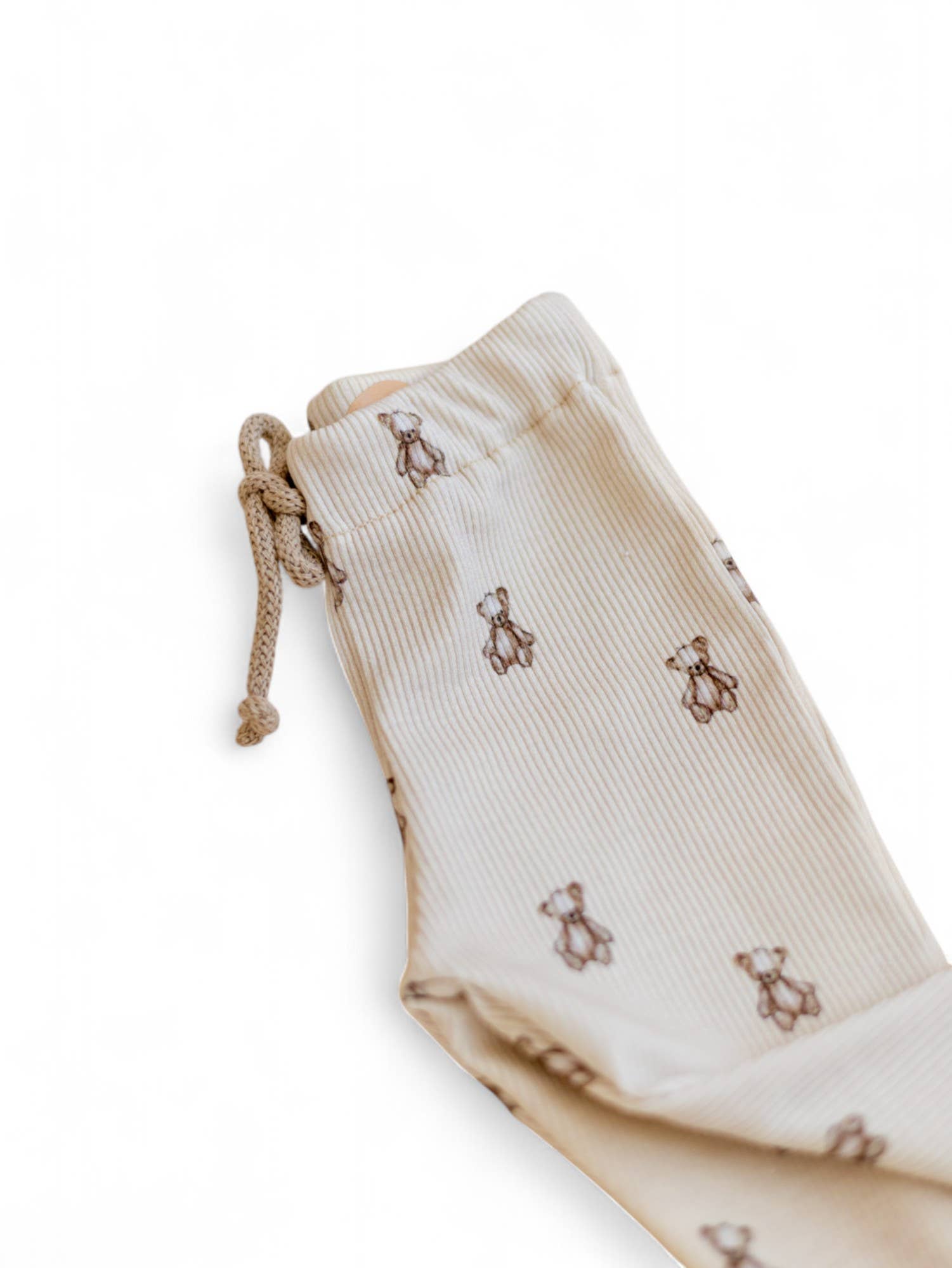 PETITE EvelinaApparel – wholesale Modeleggings – Barn – Ribbade leggings / Teddybjörn2