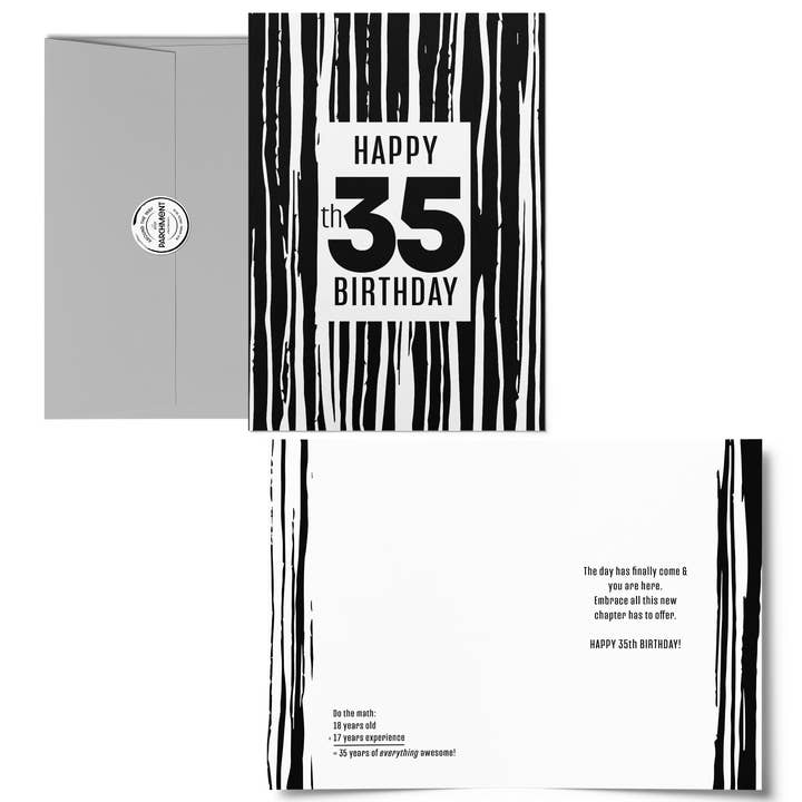 Buon 35° compleanno per la vendita all'ingrosso da parte di Around the Way Parchment