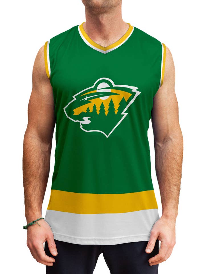 Minnesota Wild Alternate Hockey Tank for wholesale by Bench Clearers