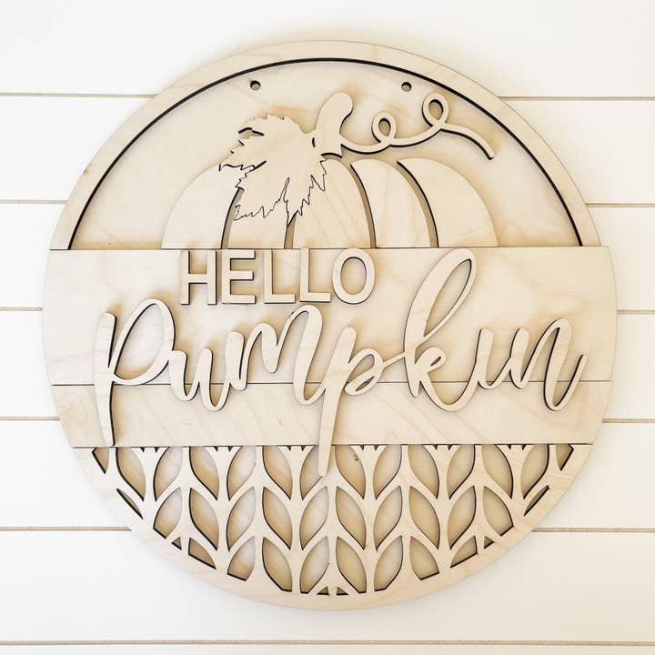 Studio 29 Eleven - Wholesale DIY Craft Kit - DIY Hello Pumpkin with Chevron/Sweater design1