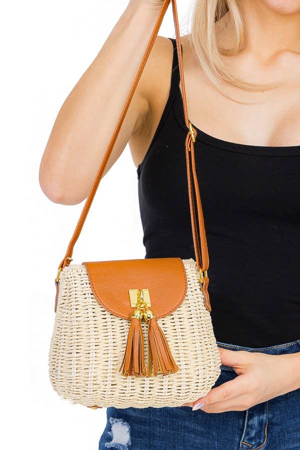 Cap Zone – Großhandel Umhängetasche - Damen – Ovale Korbtasche aus Stroh9