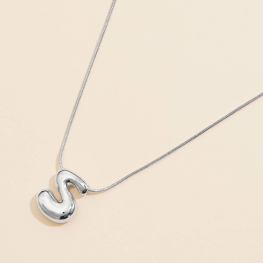 Sensibling Corp. - Vente Colliers à pendentif - Colliers Monogrammes Bulles Lettres Variées Trempés Or 18K6