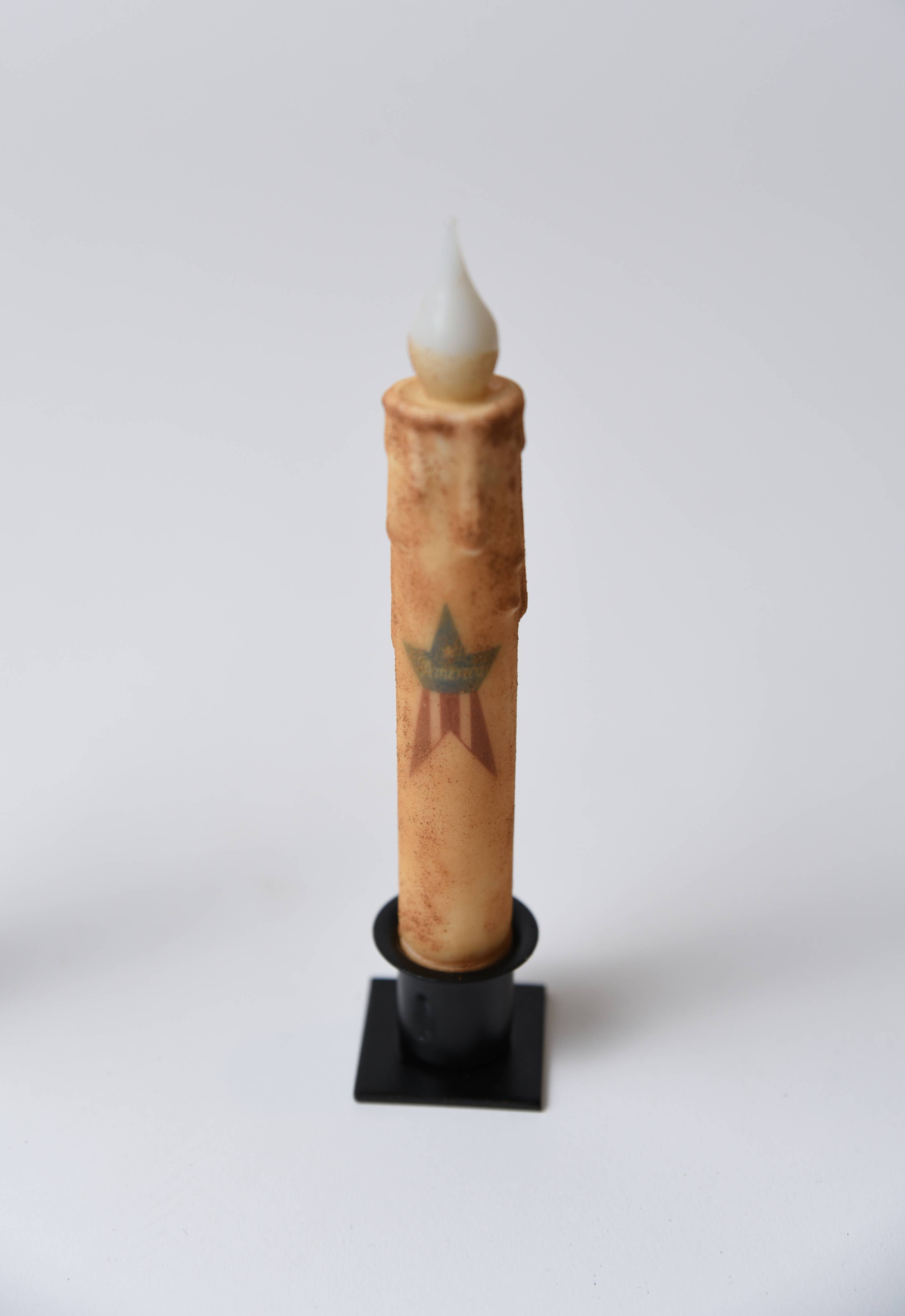 LMS Wholesale – Großhandel Flammenlose Kerze – Americana Star LED Timer Stabkerze2