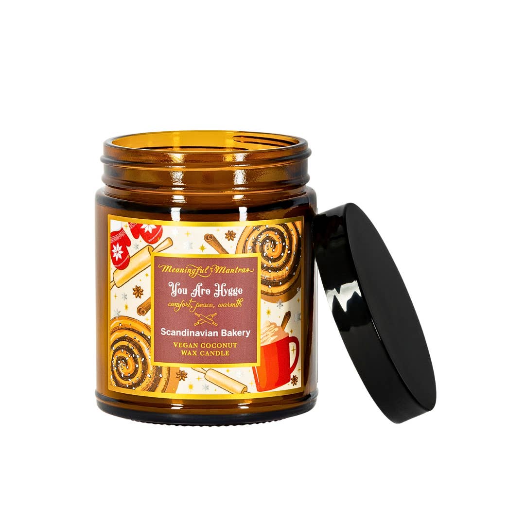 Meaningful Mantras - Wholesale Jar/filled candle - You Are Hygge Scandinavian Bakery 8oz Aromatherapy Candle