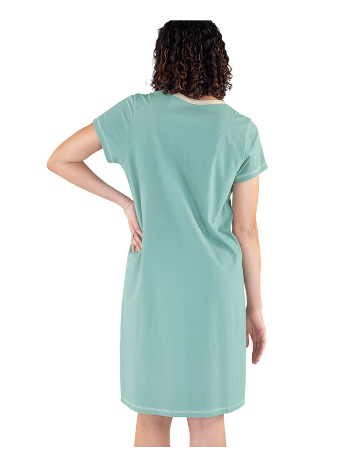 Lazy One - Wholesale Nightshirt - Women's - Booked V-Neck Nightshirt3