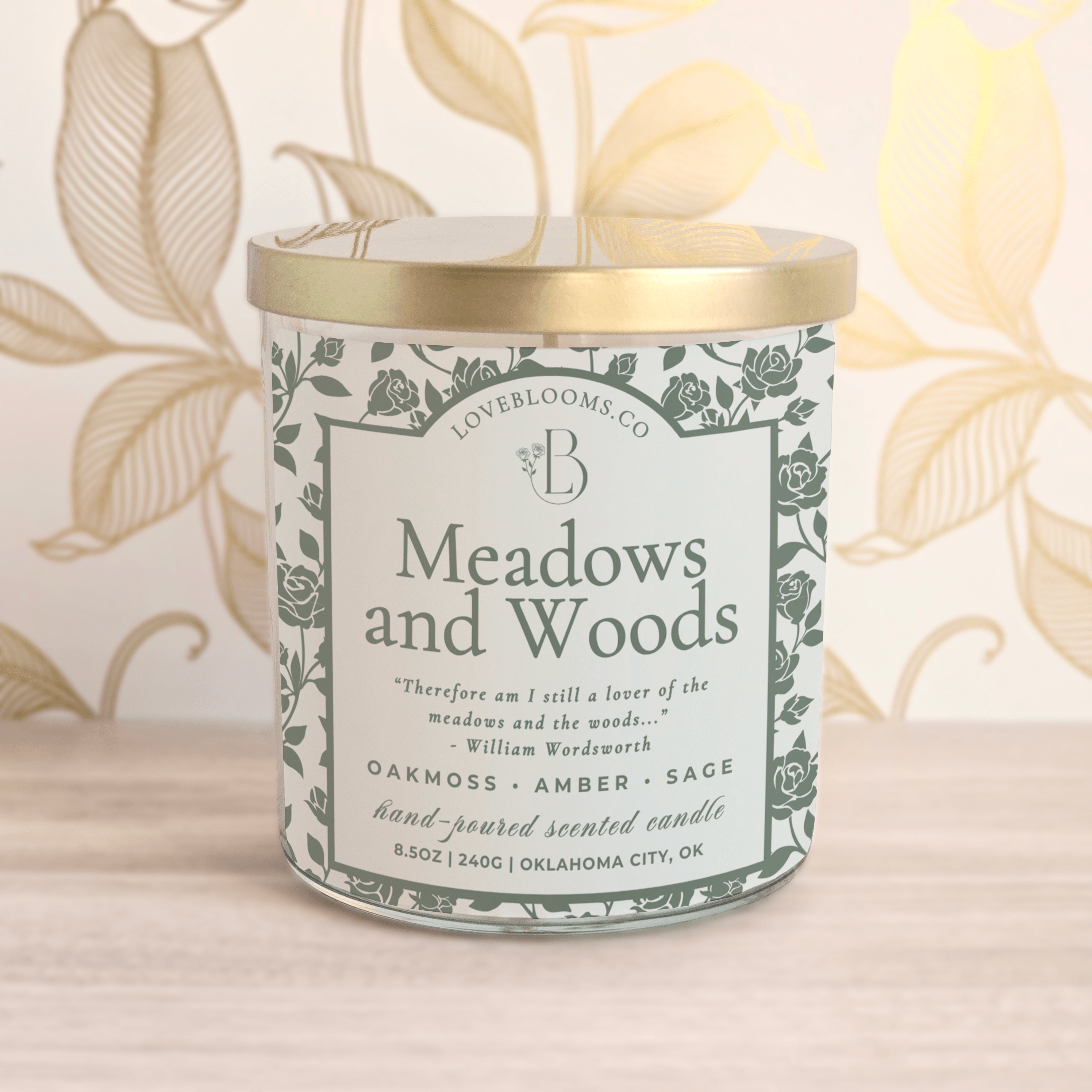 Love Blooms – Vela em jarro/copo por atacado – Prados e Bosques | Vela Perfumada2