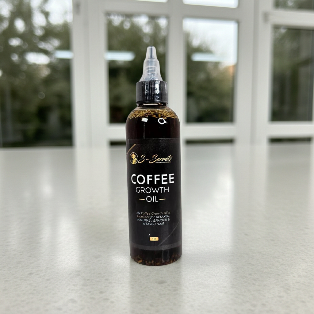S-Secrets - Wholesale Hair Oil - Coffee Hair Growth Oil 4oz - Scalp Stimulator with Herbs, Biotin & Essential Oils for All Hair Types14