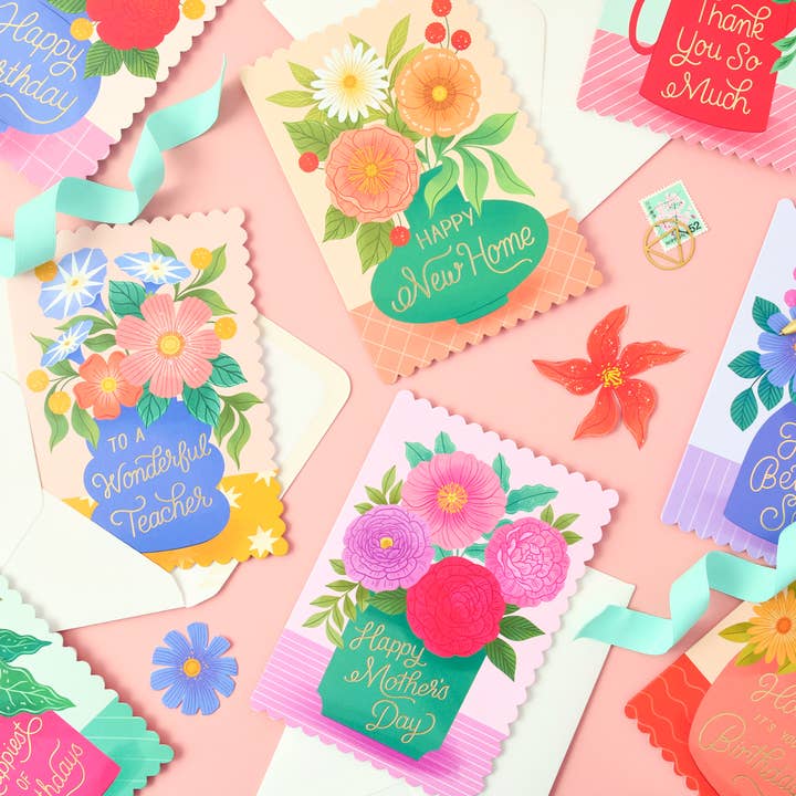 Ricicle Cards - Wholesale Thank you card - Thank You Card – Luxury Vase Design Greeting Card2