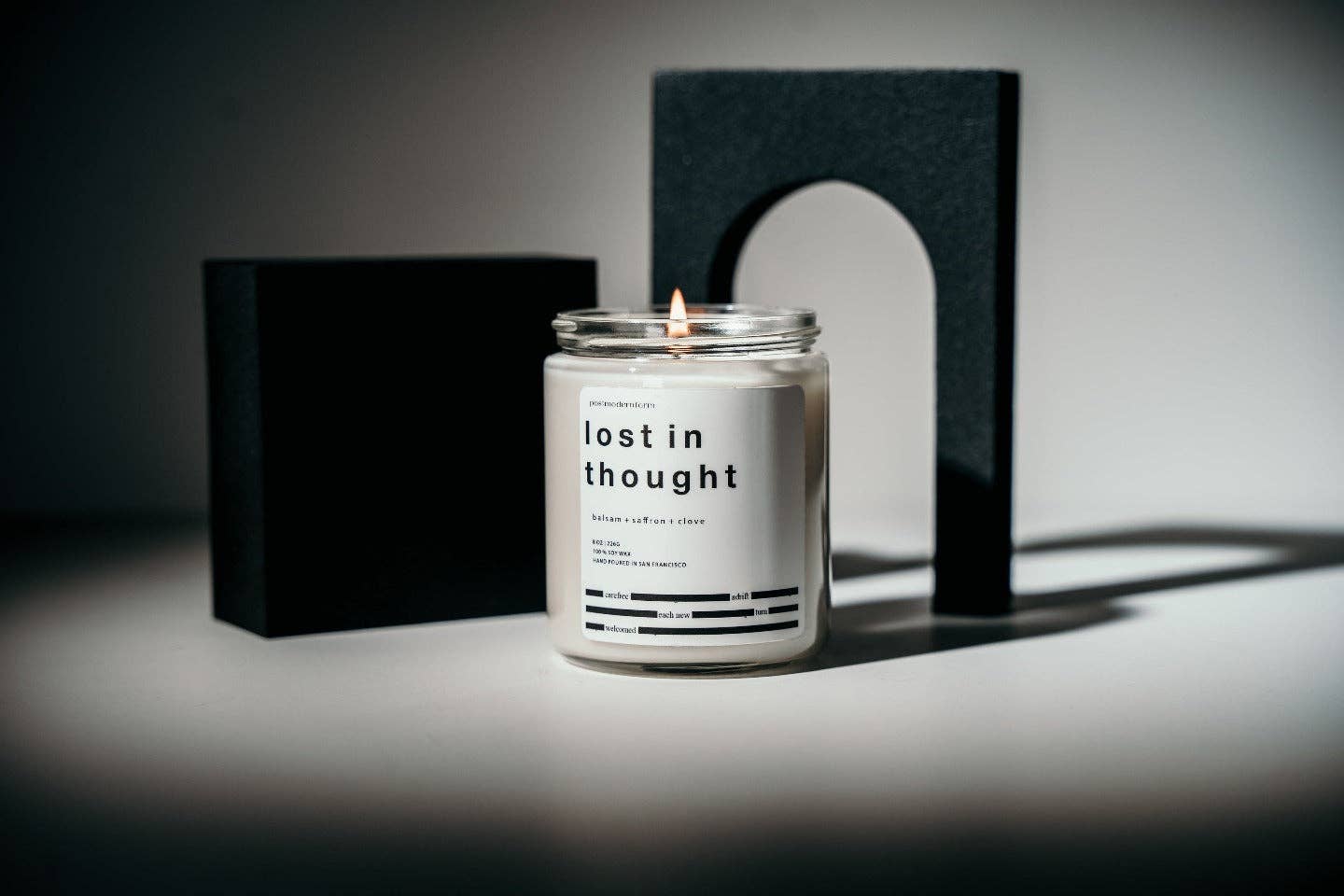 postmodernform - Wholesale Jar/Filled Candle - lost in thought / balsam + saffron + clove soy wax candle1