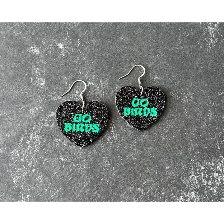 Studio Bladel - Wholesale Dangle Earrings - Mini Go Birds heart dangle earring2