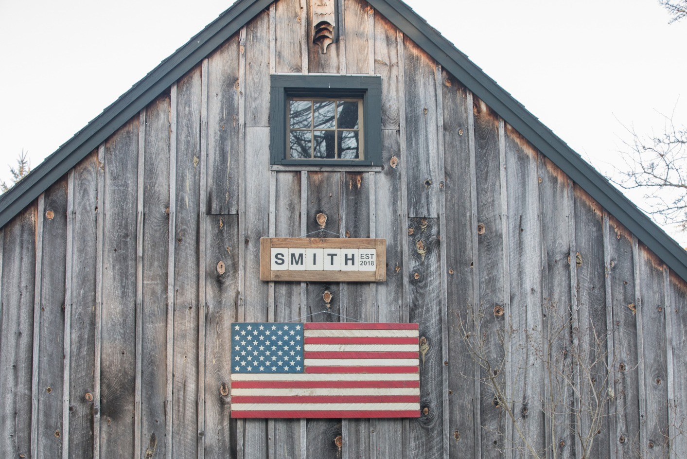 Rustic Marlin Personalized Home Decor - Wholesale Sign - Classic Wooden American Flag8