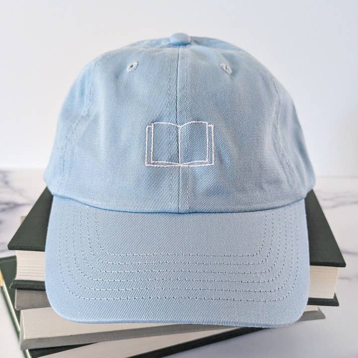 Book Embroidered Hat for wholesale by Bona Fide Bookworm