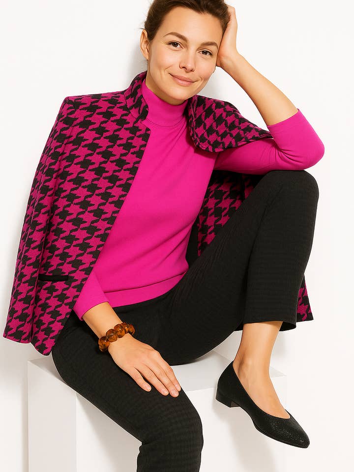 J'envie - Wholesale Jacket - Women's - The Glasgow Houndstooth Jacket4