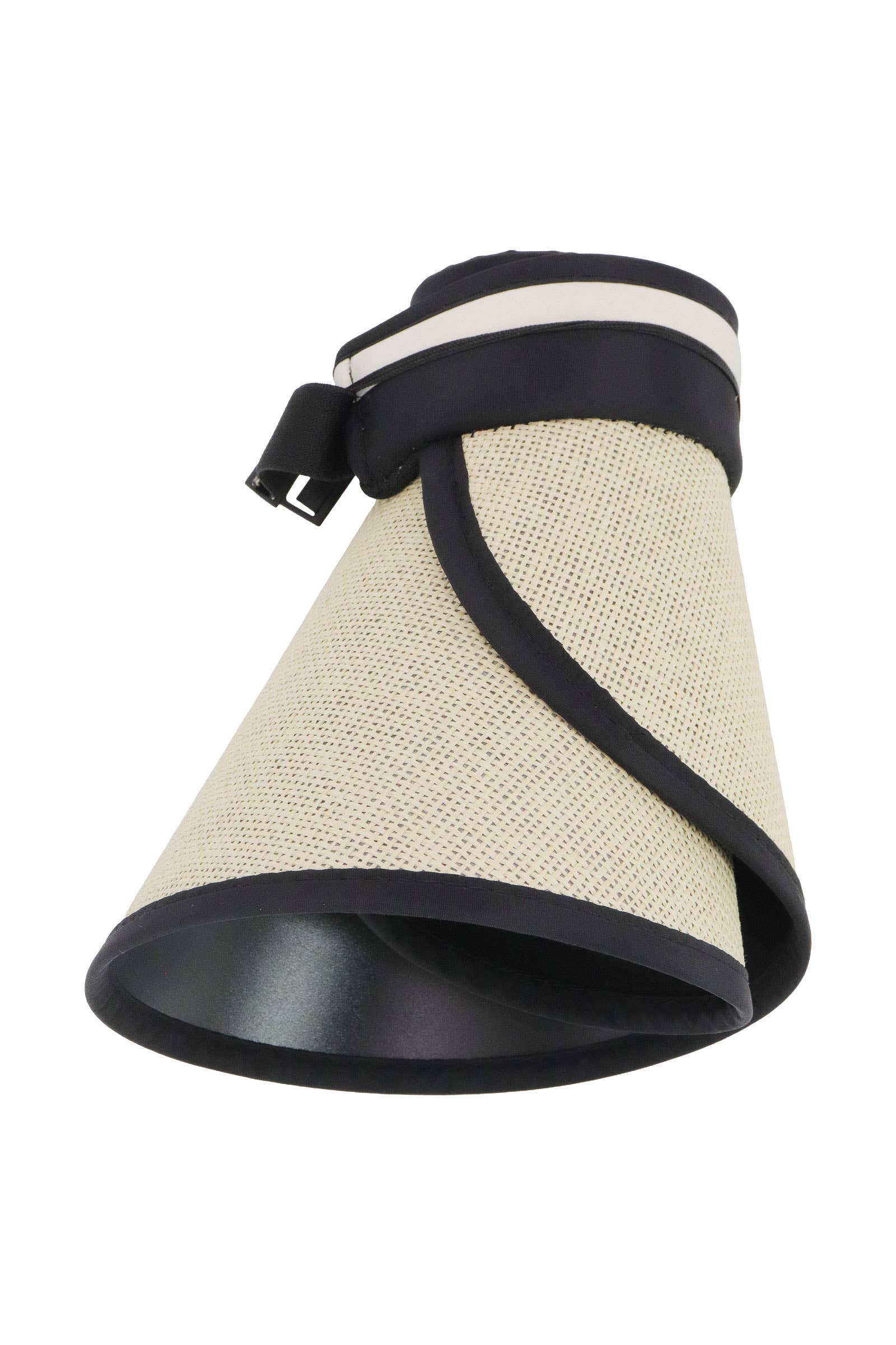 ASSORTED Stripe Paper Straw Roll-up Pack N Go Sun Visor for wholesale on Faire6