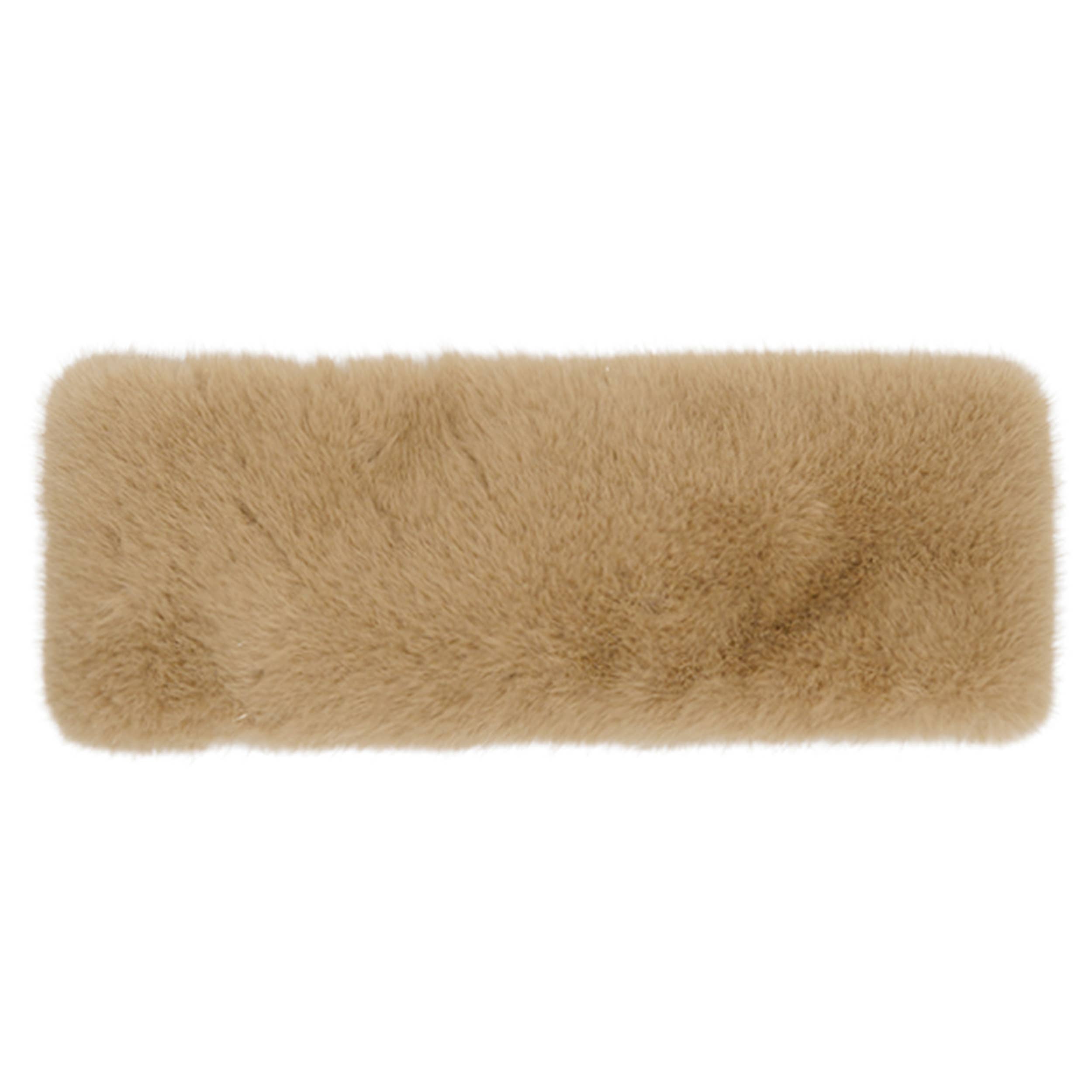 Hana – wholesale Fashion headband – women's – C.C Glitter Short Solid Fur Leather Strap Headwrap2