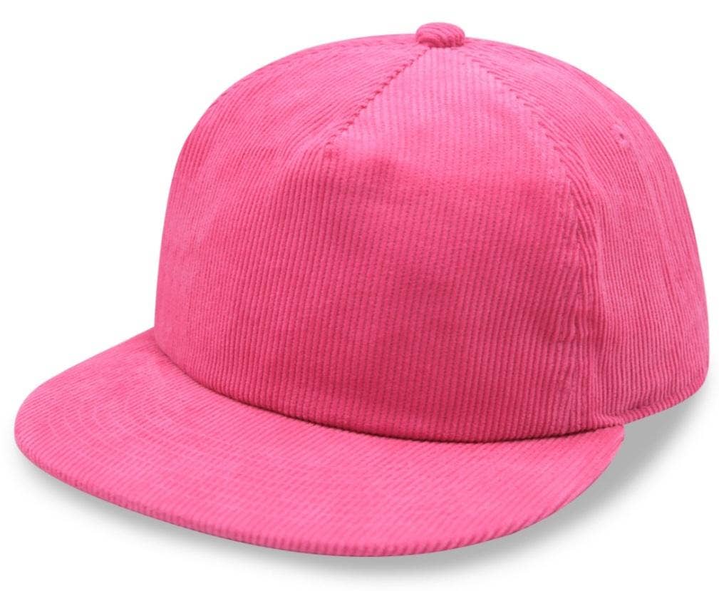 ThatsRad - Wholesale Flat Brim Cap - Unisex - Two Tone Corduroy Rope Snapback Hat 5