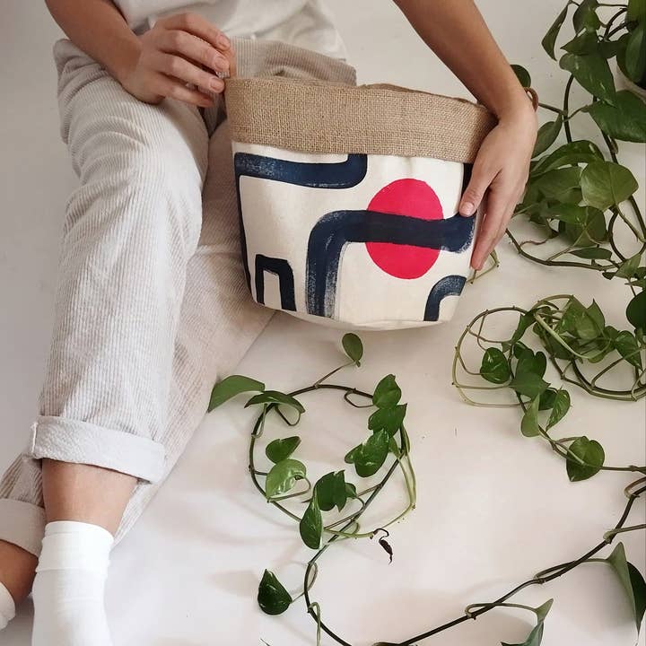 The Ink Job - Wholesale Plant Pot - Modern Hand Painted Plant Pot Cover6