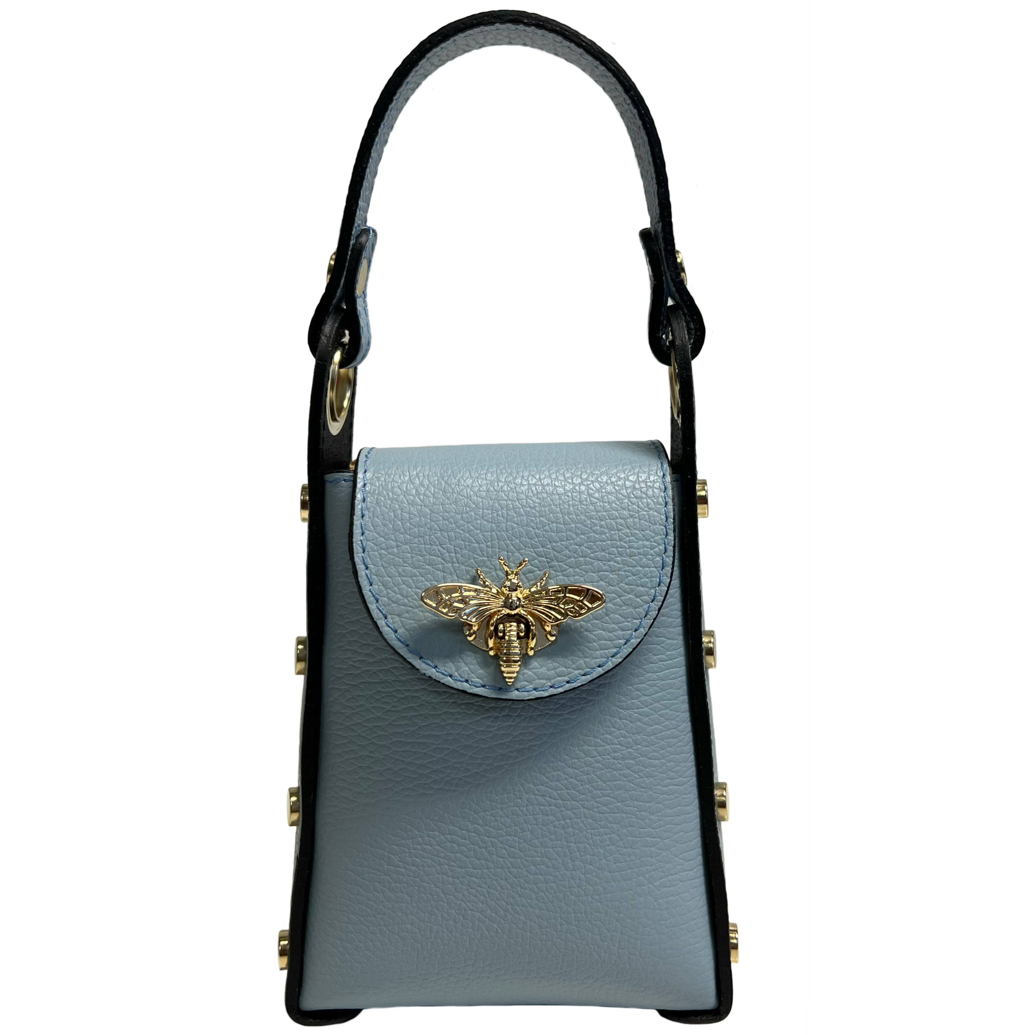 MODARNO - Wholesale Top Handle Bag - Women's - Modarno mini bag in genuine leather dollar with bee-shaped l26