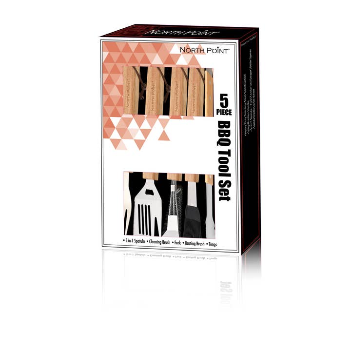 Style Asia - Wholesale Outdoor Grill Tools - North Point 5Piece BBQ Tool Set