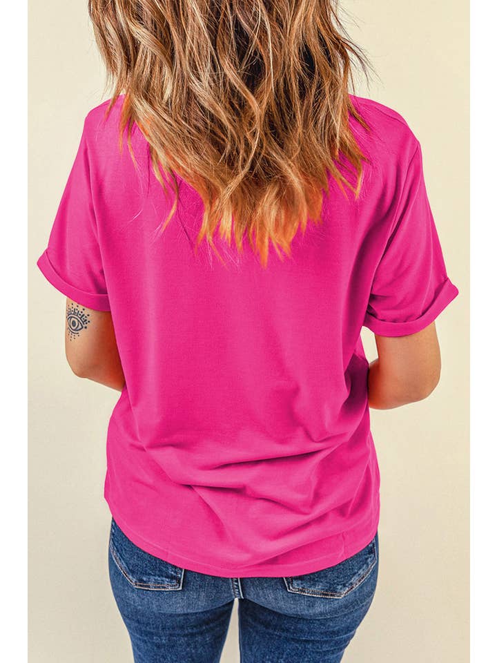 PRETTY BASH - Wholesale T-Shirt - Women's - Solid Short Sleeve Crew Neck Tee88