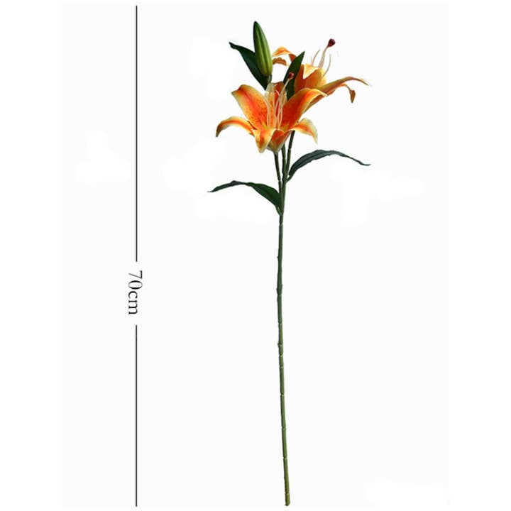 ACNITE(We cover U.S. import duties) - Wholesale Artificial flowers - Artificial White lily flower, Real Touch lily,faux flowers6
