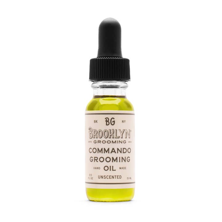 0.5 oz Commando grooming oil for wholesale by Brooklyn Grooming