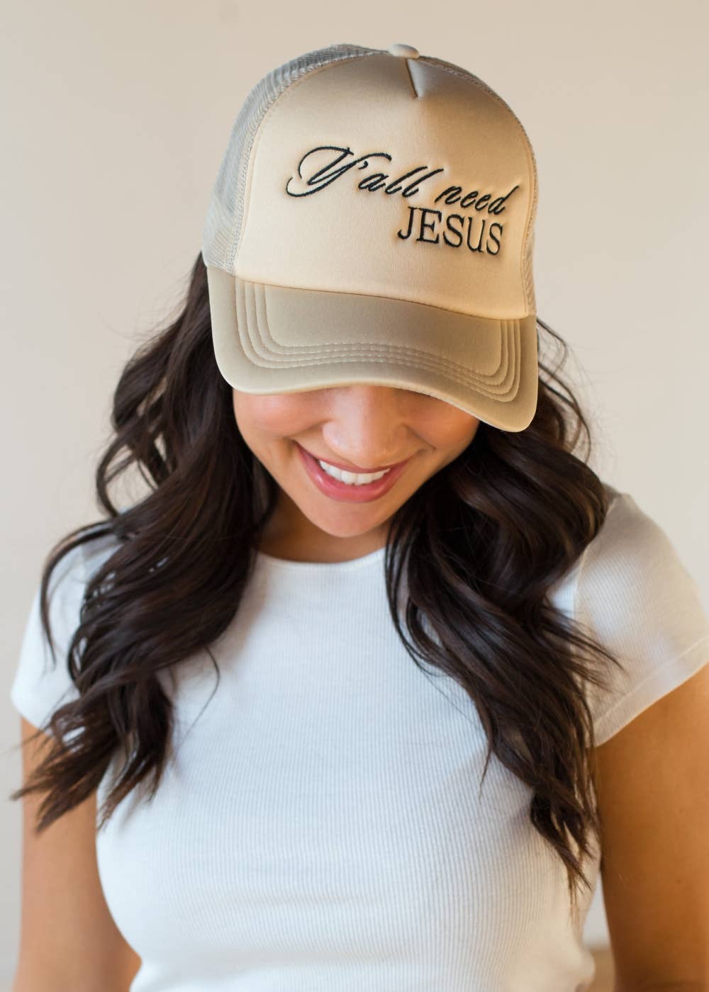 Panache Apparel Co. - Wholesale Trucker Hat - Women's - Y'all Need Jesus Trucker Hat0
