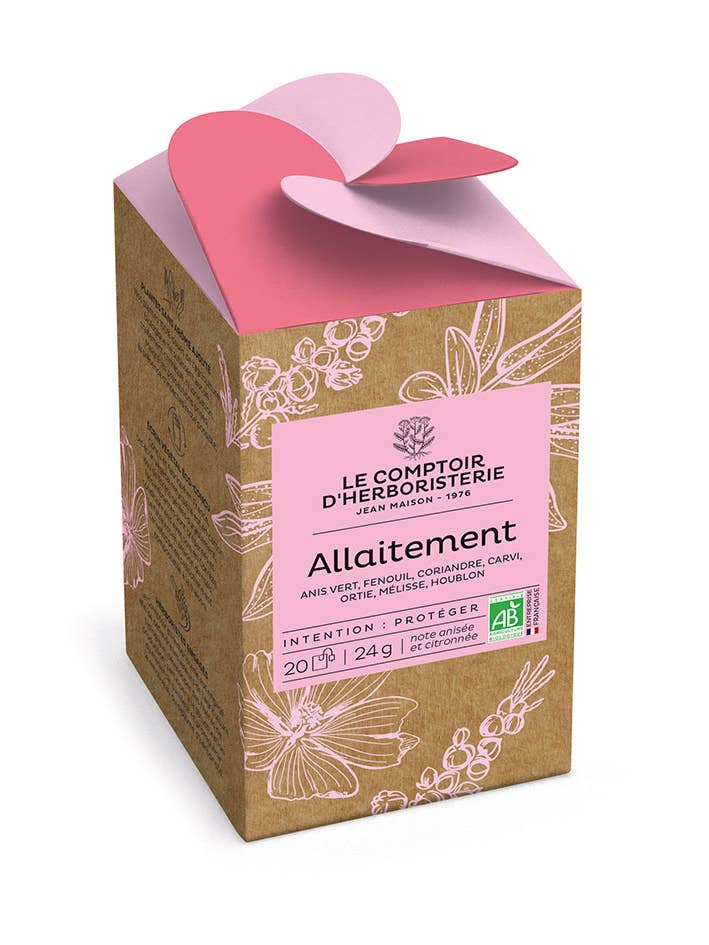 ORGANIC BREASTFEEDING TEA INFUSE (x20) for wholesale by LE COMPTOIR D'HERBORISTERIE