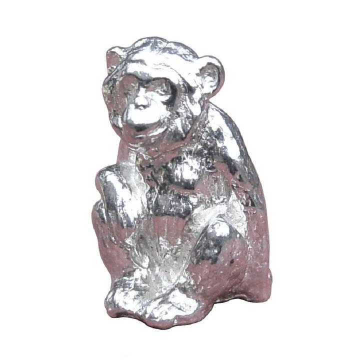 Estatueta de estanho de chimpanzé por atacado de William Sturt Fine Pewter