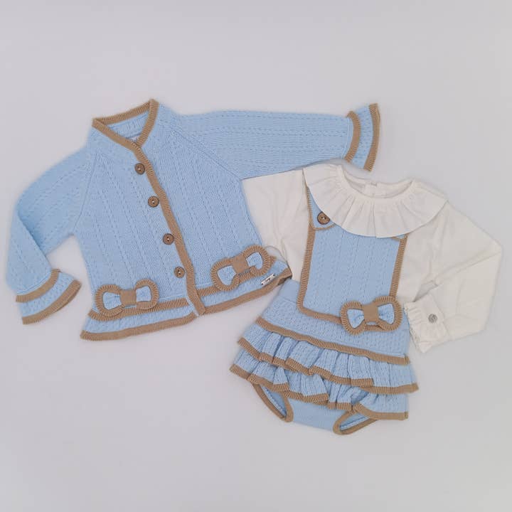 25238 SET. 3 PIECES ROMPER, SHIRT AND JACKET for wholesale by Rahigo Moda Infantil