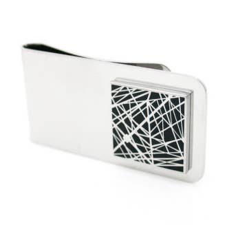 Grid Money Clip for wholesale by Kinzoku
