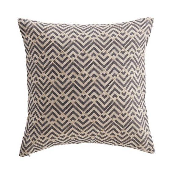 Fodera per cuscino Zimi Diamond in blu per la vendita all'ingrosso da parte di TEXTURED LIVES