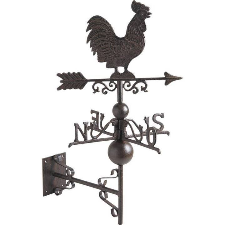 Aubry Gaspard - Wholesale Wall Accent - Cast iron rooster weather vane
