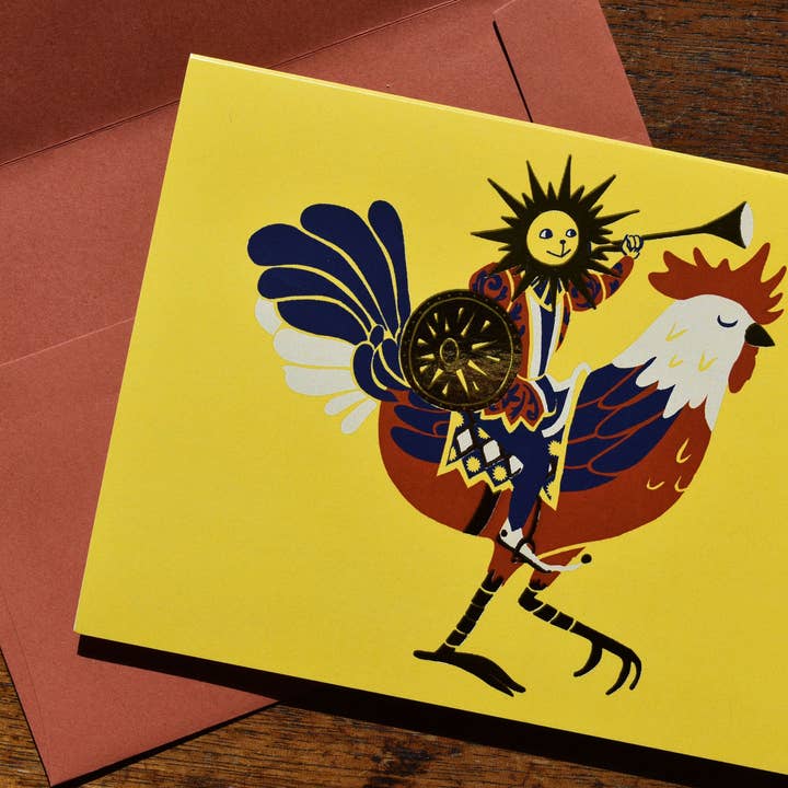 Day Knight Greeting Cards for wholesale by Punched Tin Press