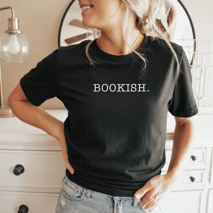 Bookish Typewriter T-Shirt for wholesale by Love On A Shelf