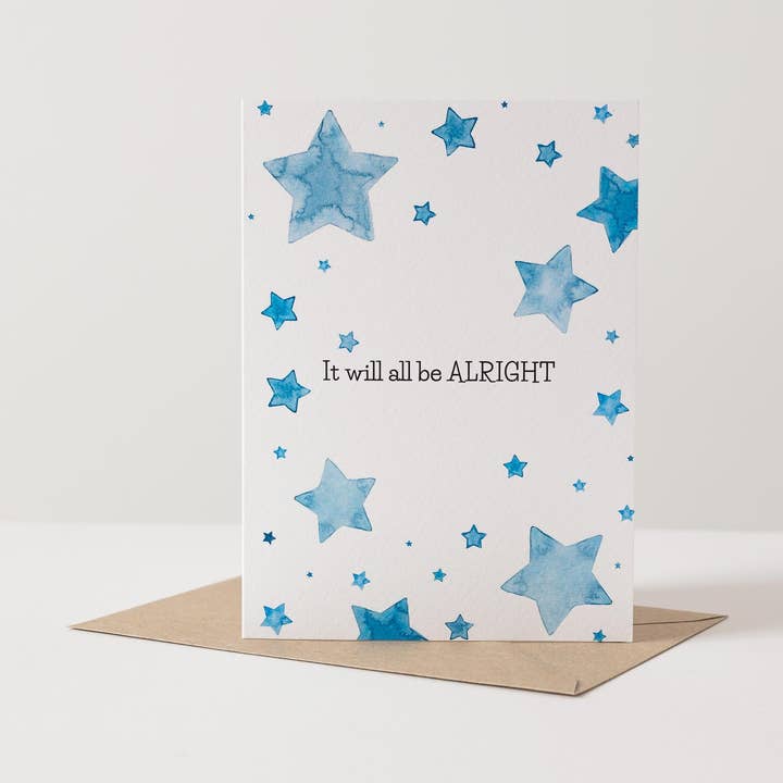 It Will All Be Alright- Mental Health Card for wholesale by Mind Over Letter