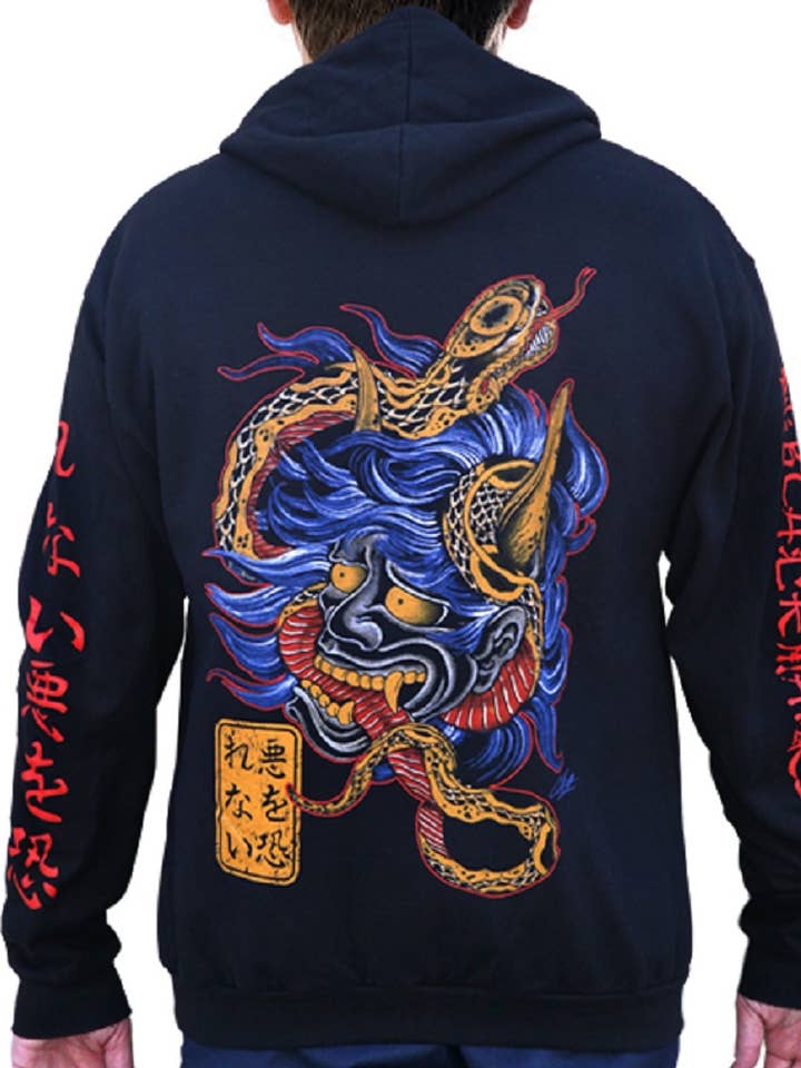 Foragtet - Herre Zip Graphic Hættetrøje for engroshandel hos Black Market Art