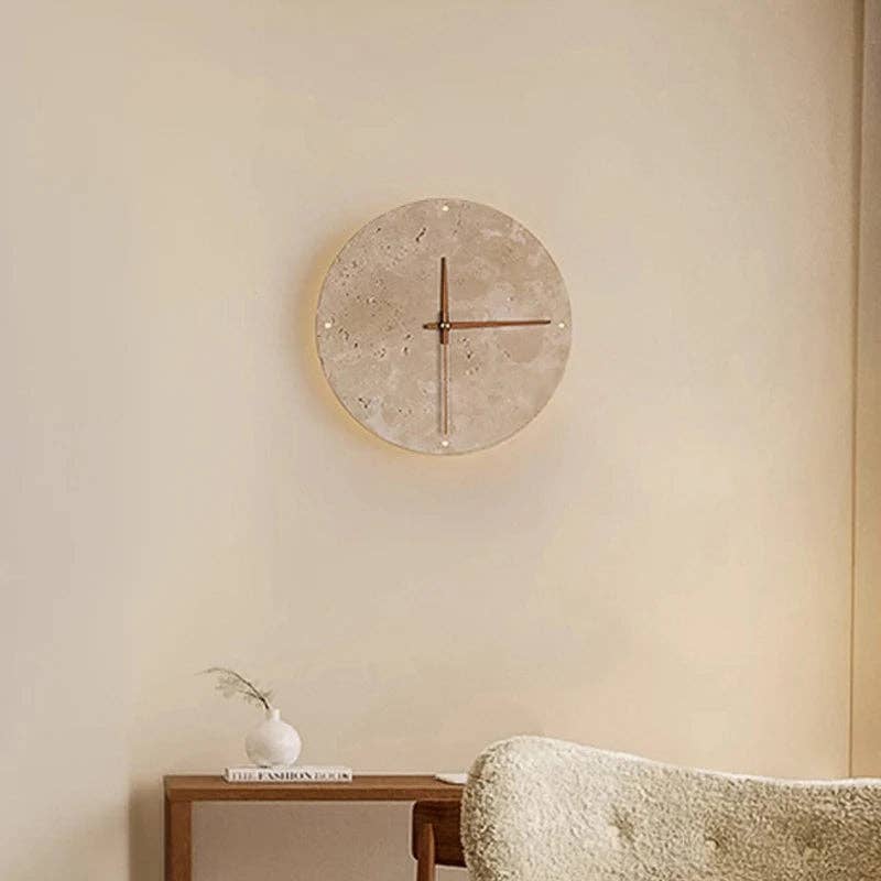 Kiyo Home - Wholesale Wall Clock - Stone Clock | Indoor Wall Decoration | Stone LED Clock0