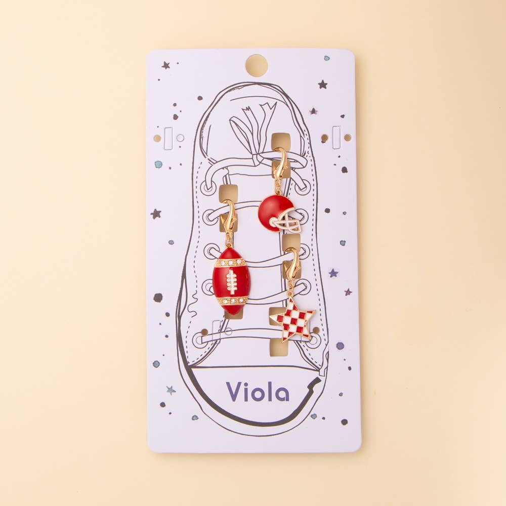 SP Sophia Collection - Wholesale Shoe Accessories - Game Day Shoe Chain with Assorted Charms5