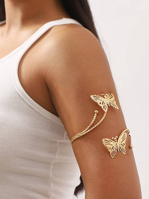 GOLD Adjustable Butterfly Shape Armlet Accessories for wholesale on Faire1
