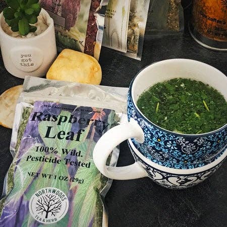 Raspberry Leaf Loose Tea for wholesale by Northwoods Tea & Herb LLC