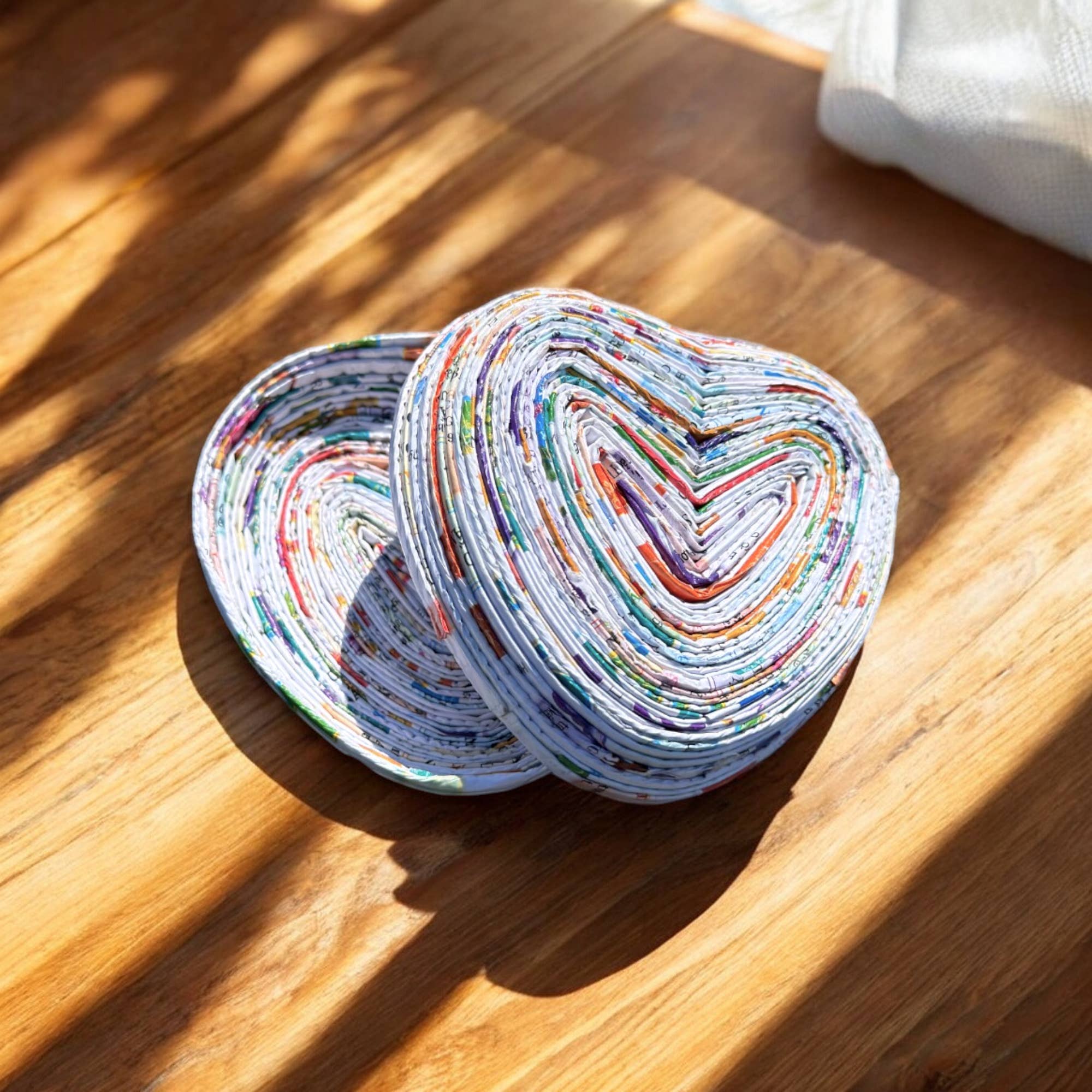 The Upcycled Paper Company - Wholesale Jewellery box/organiser - Heart Box w/ Lid - Recycled Paper