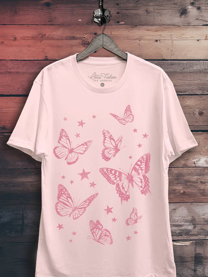 Top à motif de papillons pour la vente par Lotus Fashion Collection
