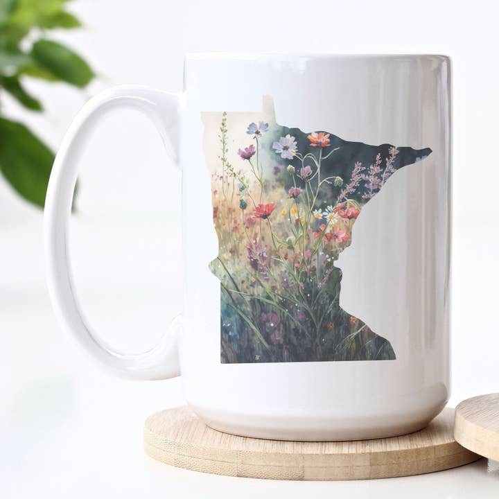 Blomstret Minnesota krus for engroshandel hos Fuzzy Loon Designs