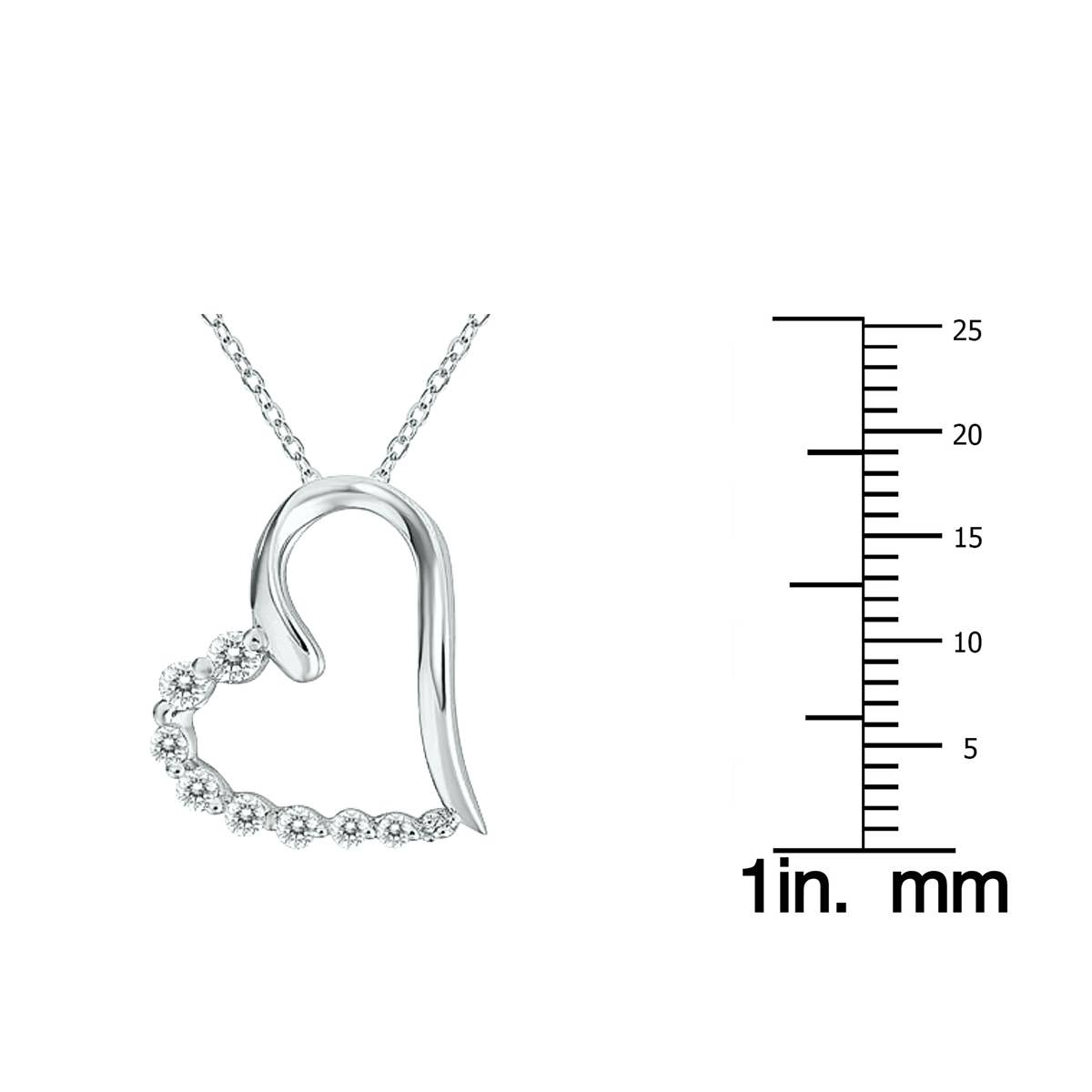 Szul USA LLC - Wholesale Pendant/Charm Necklace - 1/3 Carat TW Diamond Heart Journey Pendant in 10K Gold1