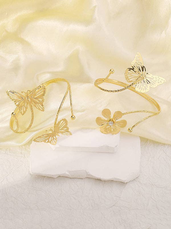 GOLD Adjustable Butterfly Shape Armlet Accessories for wholesale on Faire4