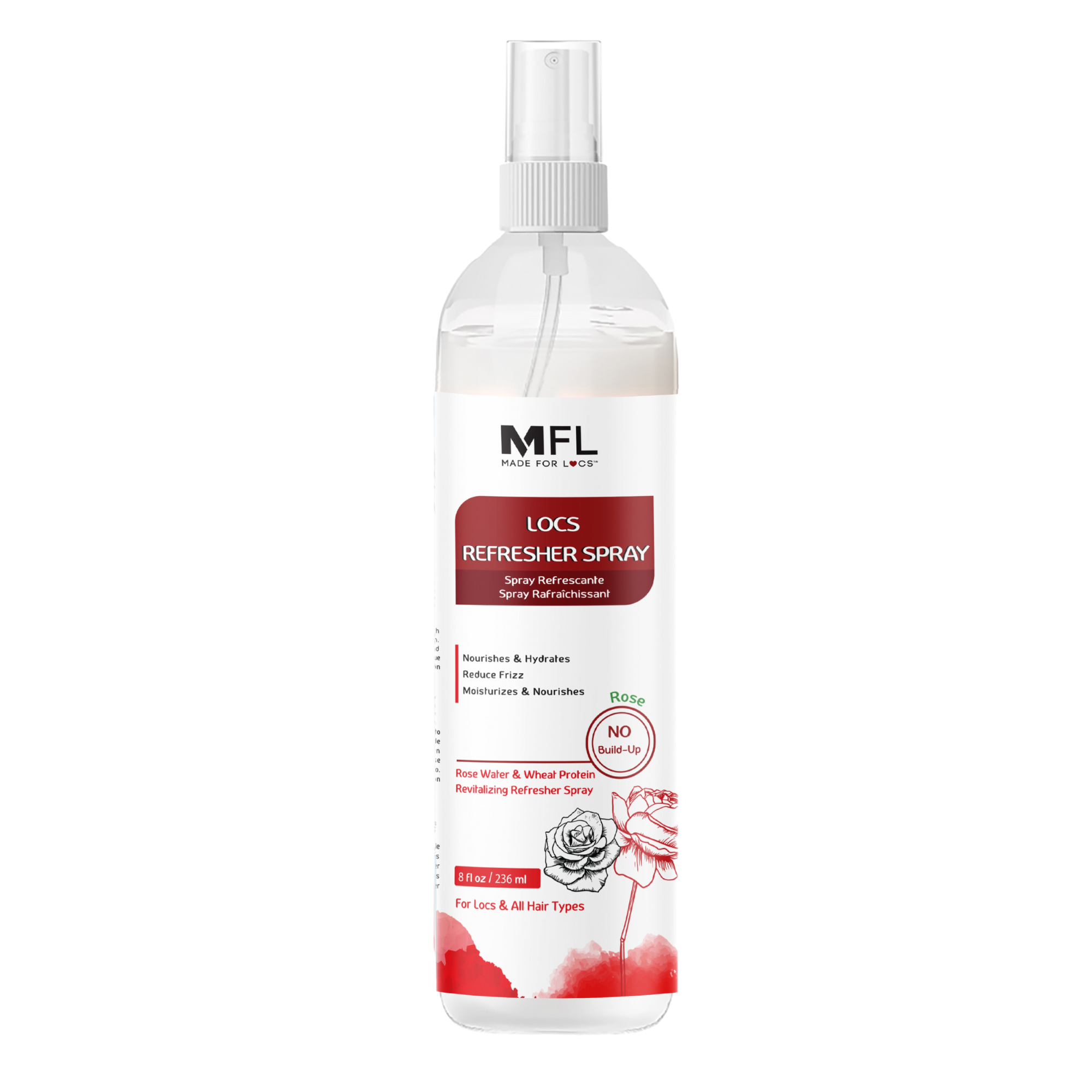 Made For Locs - Wholesale Hair Spray - Locs Rose-Water Refresher Spray | 8 oz11