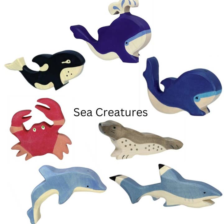 Holztiger Wooden Sea Creatures for wholesale by Hello! Playdough!