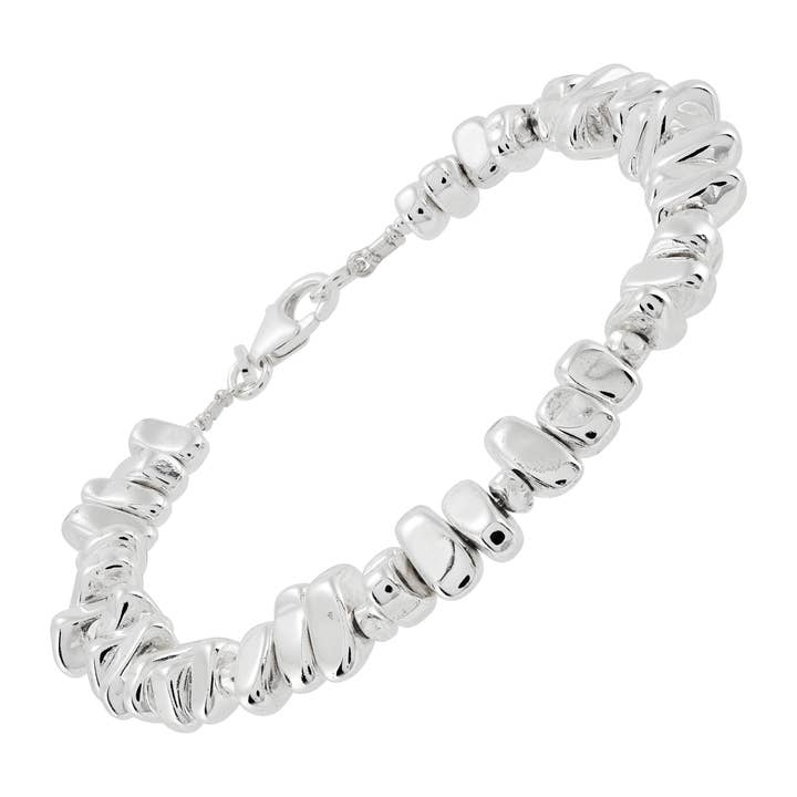 Grey Silpada 'Collected Beauty' Silver Hematite Bracelet. 7.5" for wholesale on Faire