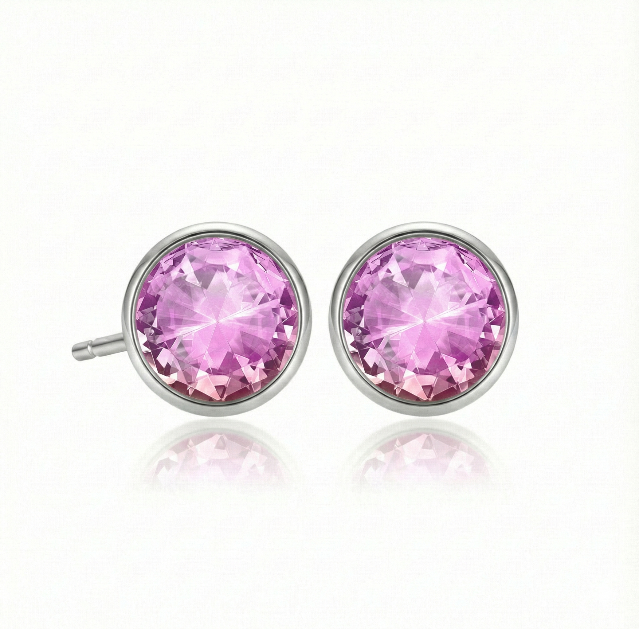 LeightWorks - Wholesale Stud/Post Earrings - ACJ - Halo Crystal Studs (5mm)6
